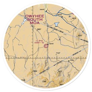I-L Ranch Airport (NV12) VFR Sectional Sticker (30 mile)