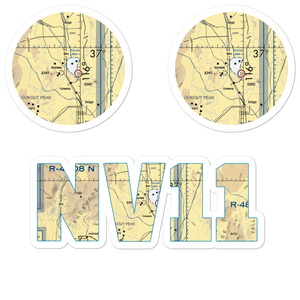 Yucca Airstrip (NV11) VFR Sectional Sticker Pack