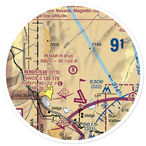 H Bar H Airport (NV09) VFR Sectional Sticker (20 mile)
