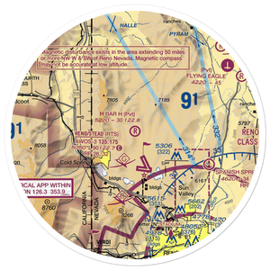 H Bar H Airport (NV09) VFR Sectional Sticker (30 mile)