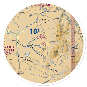 Petan Ranch Airport (NV08) VFR Sectional Sticker (30 mile)