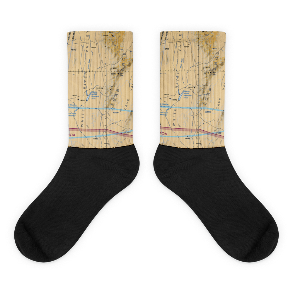 Sunnyside/Kirch Wildlife Mgmt Area Airport (NV07) VFR Sectional Socks 