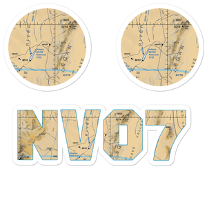Sunnyside/Kirch Wildlife Mgmt Area Airport (NV07) VFR Sectional Sticker Pack