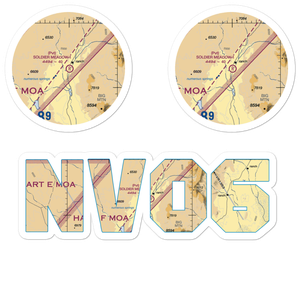 Soldier Meadow Nr 1 Airport (NV06) VFR Sectional Sticker Pack