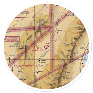 O'Toole Ranch Airport (NV02) VFR Sectional Sticker (30 mile)
