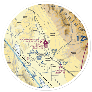 Valley View Airport (NV00) VFR Sectional Sticker (30 mile)