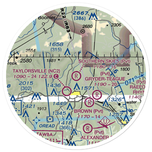 Southern Skies Airstrip (NR04) VFR Sectional Sticker (20 mile)