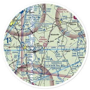 Jordan Field (NR02) VFR Sectional Sticker (30 mile)