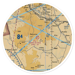 Tierra De Dios Airport (NM92) VFR Sectional Sticker (30 mile)