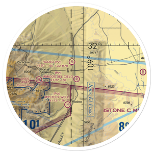 Amigos Del Cielo Airport (NM90) VFR Sectional Sticker (30 mile)