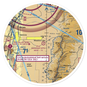 Manzano-Mountain Air Ranch Airport (NM89) VFR Sectional Sticker (30 mile)