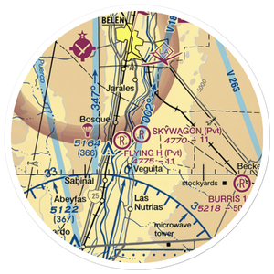 Skywagon Farm Airport (NM88) VFR Sectional Sticker (20 mile)