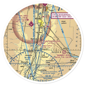 Skywagon Farm Airport (NM88) VFR Sectional Sticker (30 mile)