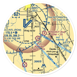 Jenkins Airport (NM87) VFR Sectional Sticker (20 mile)