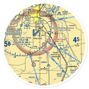 Jenkins Airport (NM87) VFR Sectional Sticker (30 mile)