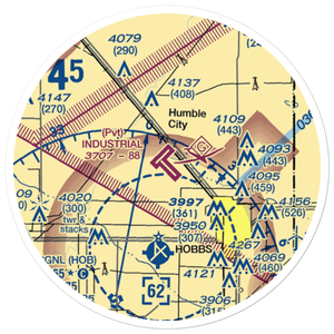 Industrial Airpark (NM83) VFR Sectional Sticker (20 mile)
