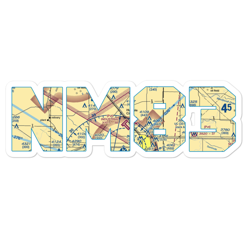 Industrial Airpark (NM83) VFR Sectional Sticker 