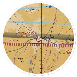 Quemado Airport (NM80) VFR Sectional Sticker (20 mile)