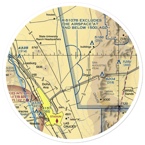 Shoestring Ranch Airport (NM79) VFR Sectional Sticker (30 mile)