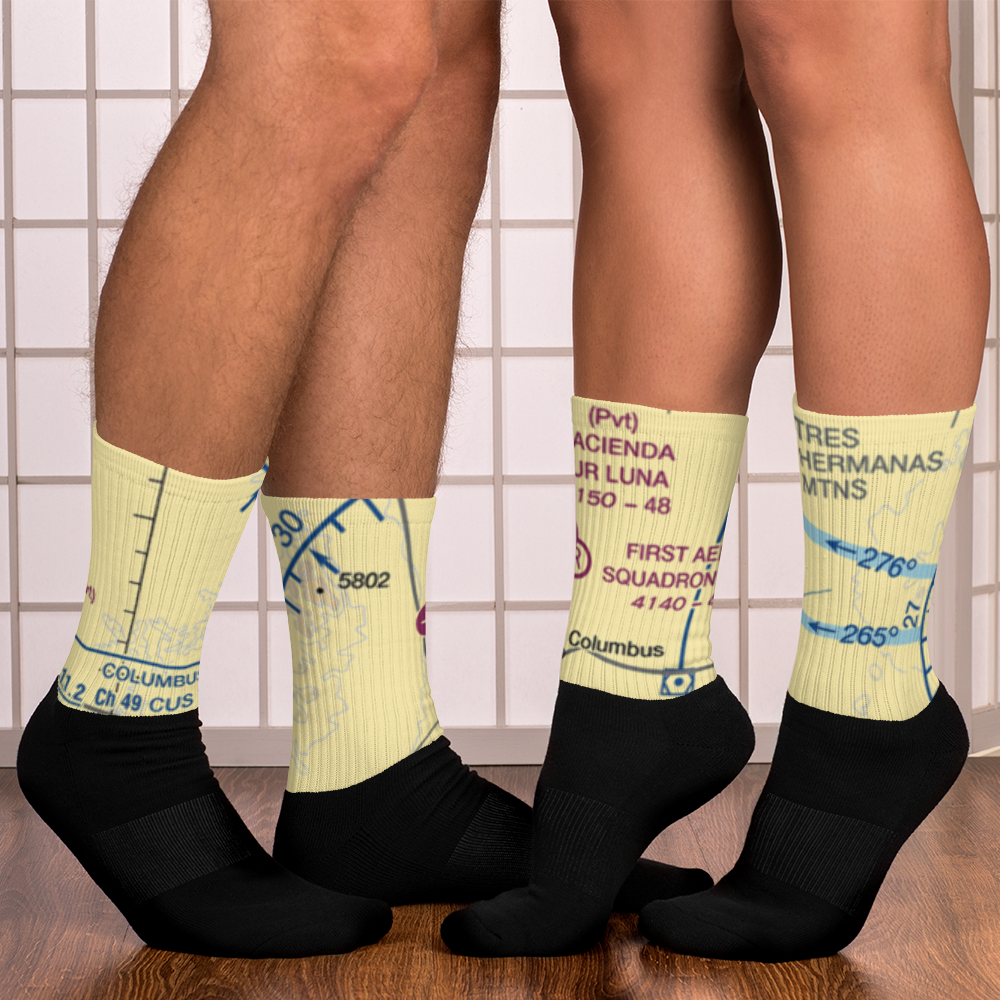 Hacienda Sur Luna Airport (NM78) VFR Sectional Socks 