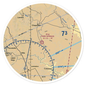 Park Springs Airport (NM76) VFR Sectional Sticker (30 mile)