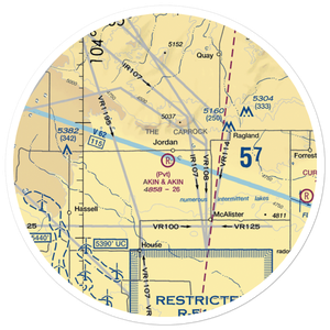 Akin and Akin Airport (NM73) VFR Sectional Sticker (30 mile)