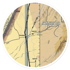Three Rivers Ranch Airport (NM71) VFR Sectional Sticker (20 mile)