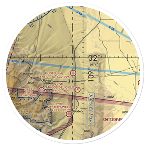 Rodeo Airport (NM70) VFR Sectional Sticker (30 mile)