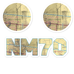 Rodeo Airport (NM70) VFR Sectional Sticker Pack