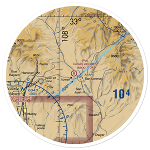 Casas Adobes Airpark (NM69) VFR Sectional Sticker (30 mile)