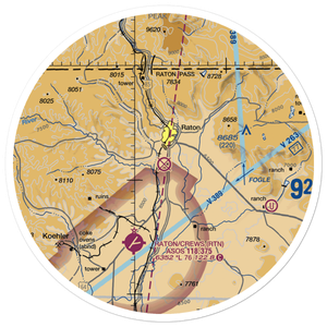 La Mesa Park Airport (NM67) VFR Sectional Sticker (30 mile)