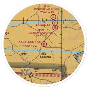 Poco Loco Airport (NM66) VFR Sectional Sticker (20 mile)