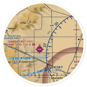 New Mexico Soaring Ranch Airport (NM61) VFR Sectional Sticker (20 mile)