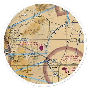 New Mexico Soaring Ranch Airport (NM61) VFR Sectional Sticker (30 mile)
