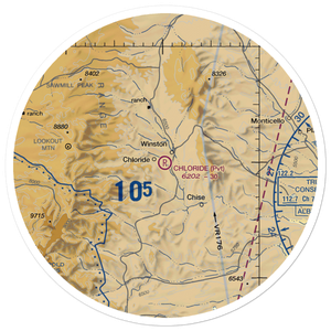 Chloride Airport (NM51) VFR Sectional Sticker (30 mile)