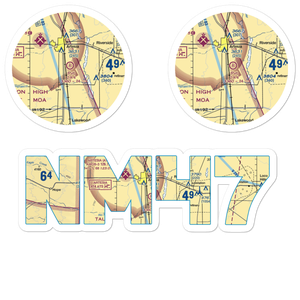 2 X 4 Ranch Airport (NM47) VFR Sectional Sticker Pack