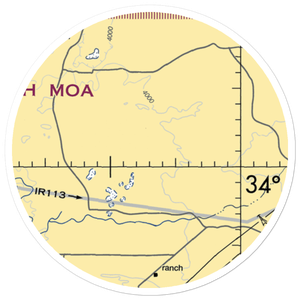 Bojax Ranch Airport (NM44) VFR Sectional Sticker (20 mile)