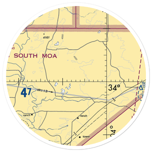 Bojax Ranch Airport (NM44) VFR Sectional Sticker (30 mile)