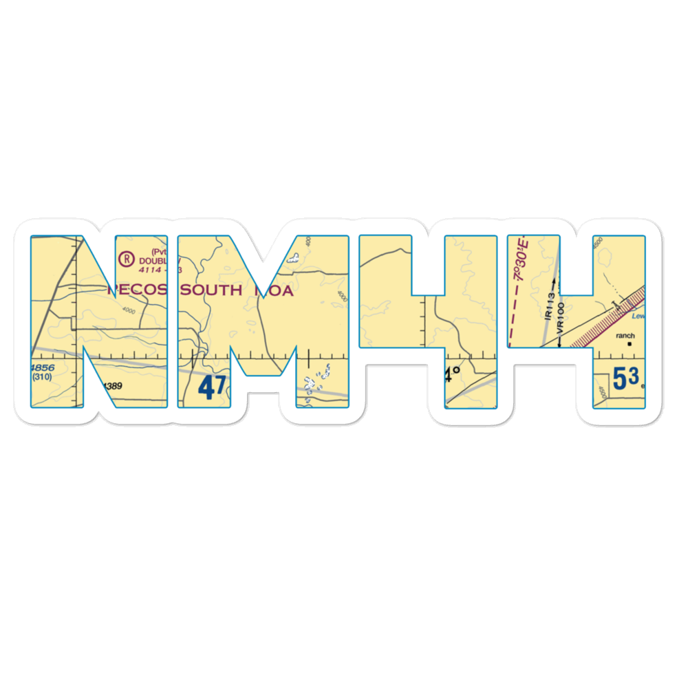 Bojax Ranch Airport (NM44) VFR Sectional Sticker 