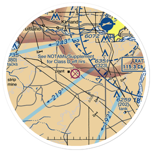 Davenport Airport (NM39) VFR Sectional Sticker (20 mile)