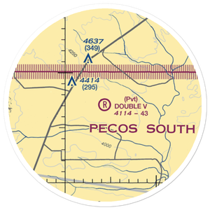 Double V Ranch Airport (NM38) VFR Sectional Sticker (20 mile)