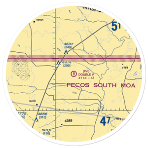 Double V Ranch Airport (NM38) VFR Sectional Sticker (30 mile)