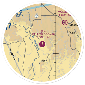Bell Ranch Waggoner Airport (NM32) VFR Sectional Sticker (20 mile)