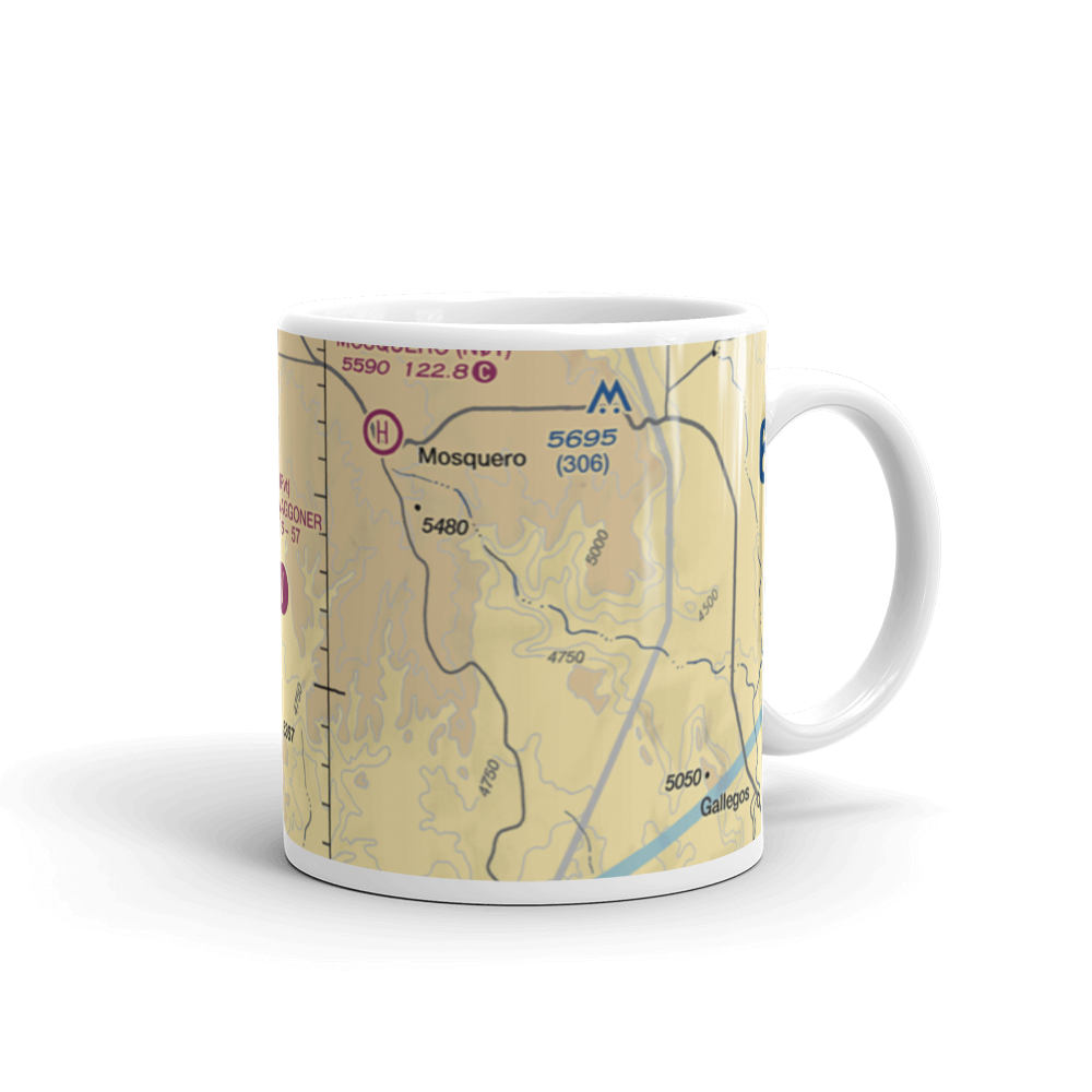 Bell Ranch Waggoner Airport (NM32) VFR Sectional  Mug 