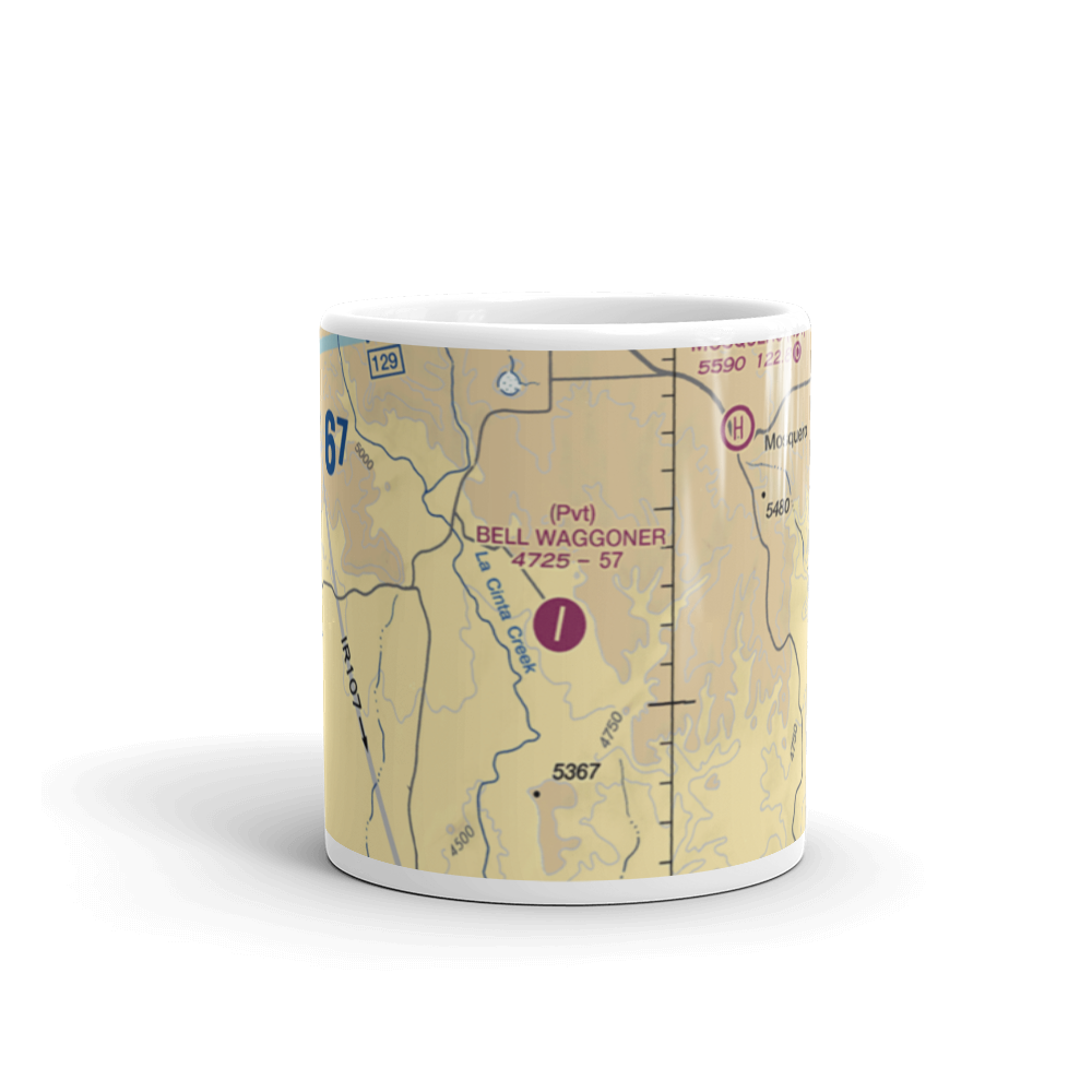 Bell Ranch Waggoner Airport (NM32) VFR Sectional  Mug 