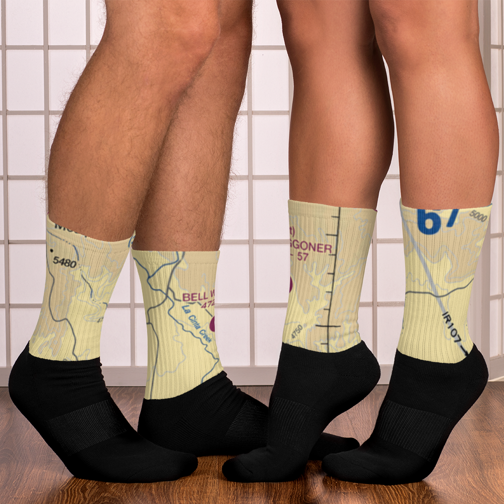 Bell Ranch Waggoner Airport (NM32) VFR Sectional Socks 