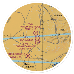 Elk Valley Airstrip (NM31) VFR Sectional Sticker (20 mile)