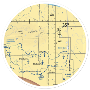 Mitchell Farms Airport (NM30) VFR Sectional Sticker (30 mile)