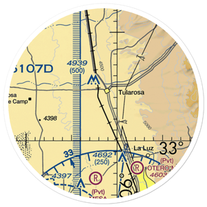 Beckett Farm Airport (NM28) VFR Sectional Sticker (20 mile)