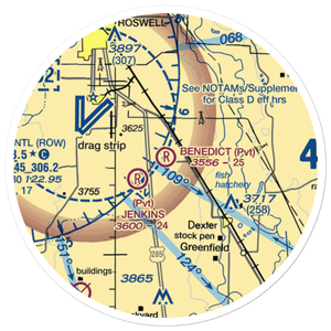 Benedict Airpark (NM20) VFR Sectional Sticker (20 mile)